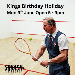 King Charles Playing Squash